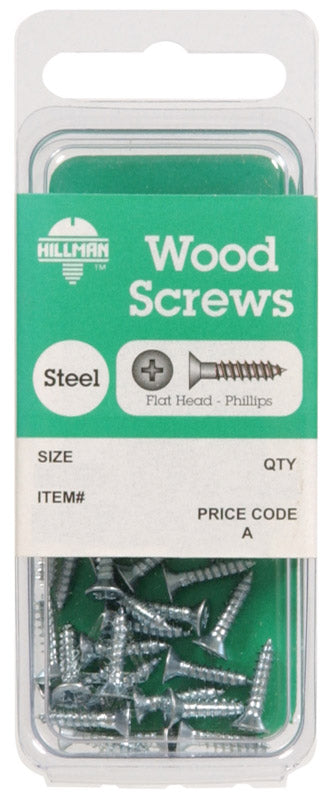 HILLMAN No. 14 X 2 in. L Phillips Zinc-Plated Coarse Wood Screws 3 pk