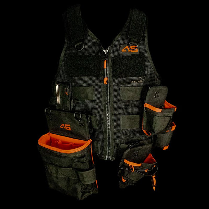 Saratoga Tool Vest® - LT Starter Kit, Small, Black/Orange