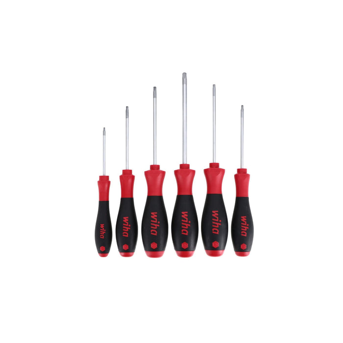 Wiha 36290 6-Piece Torx MagicSpring Screwdriver Set with Soft Finish Handles