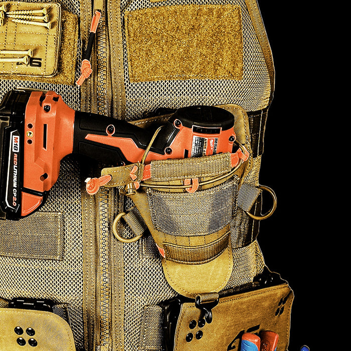 Saratoga Tool Vest® - LT Starter Kit, Standard Coyote/Orange