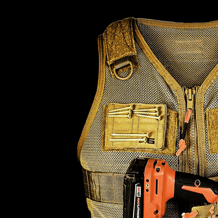 Saratoga Tool Vest® - LT Starter Kit, Small, Black/Orange