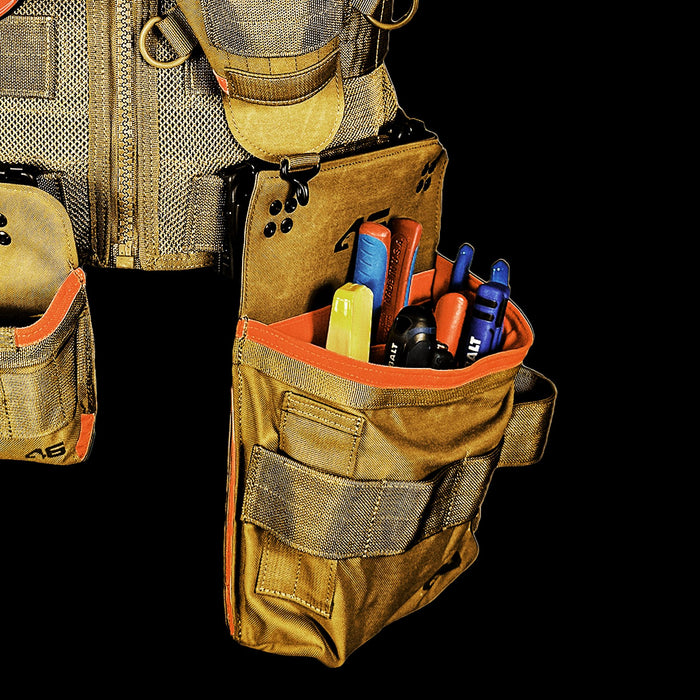 Saratoga Tool Vest® - LT Starter Kit, Small, Black/Orange