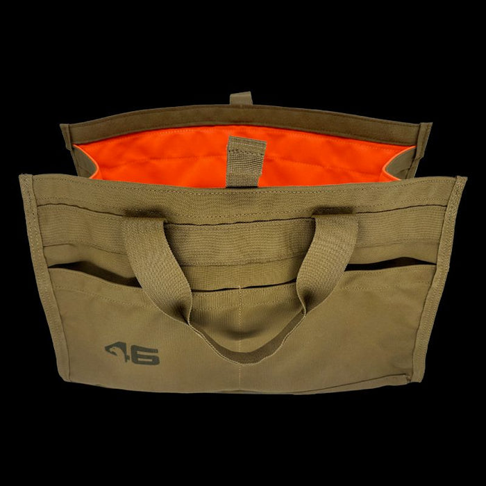 Quick Tool Bag with Removable Kneeling Pad Coyote/Orange