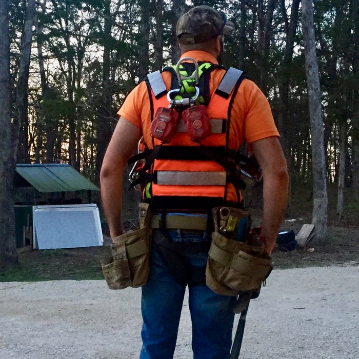 Saratoga Tool Vest® Fall Harness Compatible - HiViz Orange
