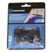 Crawford Zinc Plated Black/Silver Steel 1.5 in. Peg Hooks 6 pk