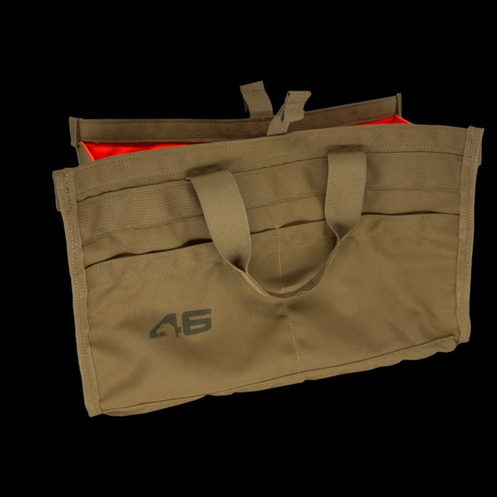 Quick Tool Bag with Removable Kneeling Pad Coyote/Orange