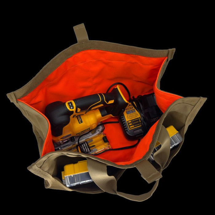 Quick Tool Bag with Removable Kneeling Pad Black/Orange