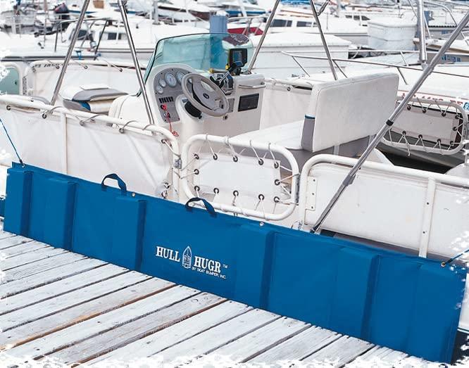 HULL HUGR Folding Boat Fender, Medium, 7.5' x 22" x 20" - Blue