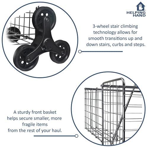 Helping Hand FQ39909 Stair Climb Shopping Basket With 2nd Basket