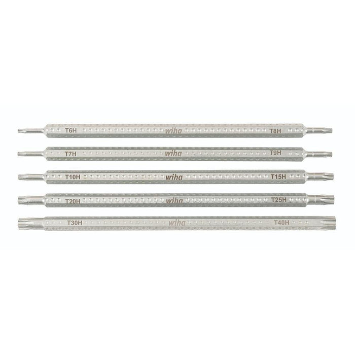 Wiha Drive-Loc VI Double End Security Torx Blade Set, 5 Piece