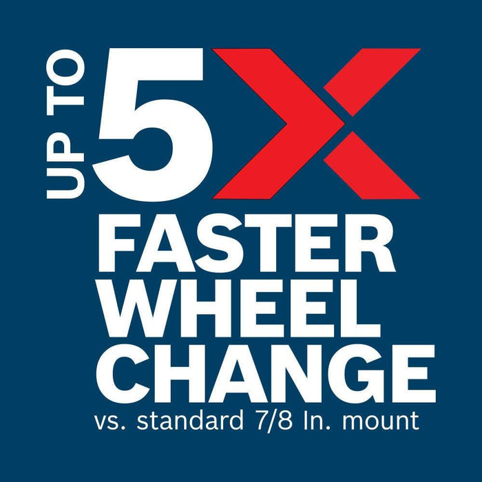 BOSCH FBX4560 25-Pack 4-1/2 In. X-LOCK Medium Grit Abrasive Fiber Discs 60 Grit Compatible with 7/8 In. Arbor for Applications in Metal Surface Finishing, Weld Blending, Rust Removal