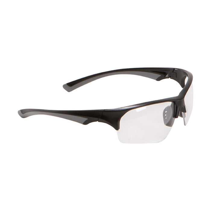 Passive Earmuff and Shooting Safety Glasses Eye and Ear Protection Combo Set, Glasses: ANSI Z87.1+ Impact Resistance, With Padded Nose / Muffs: NRR 23DB, Adjustable Sizing, Clear and Gray