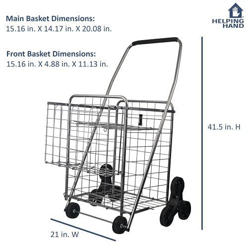 Helping Hand FQ39909 Stair Climb Shopping Basket With 2nd Basket