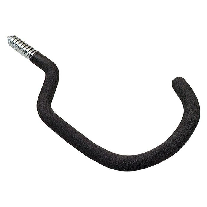 Crawford 8.5 in. L Vinyl Coated Black Steel Large Bike Hook Bicycle Hook 40 lb. cap. 1 pk