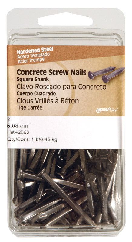 HILLMAN 1 in. Concrete Steel Nail Flat Head 1 lb