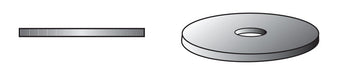 HILLMAN Zinc-Plated Steel 1/4 in. Fender Washer 100 pk