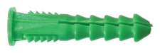 HILLMAN 1/4 in. D X 1-1/2 in. L Plastic Round Head Ribbed Anchor 50 pk