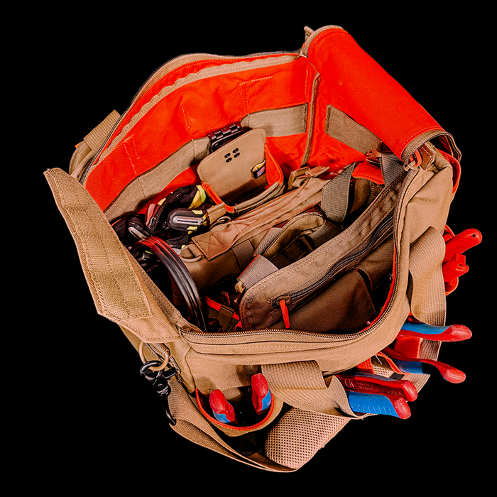 Sierra Nevada Tool Hi-Viz Interior Gear Bag - V2 Coyote/Orange