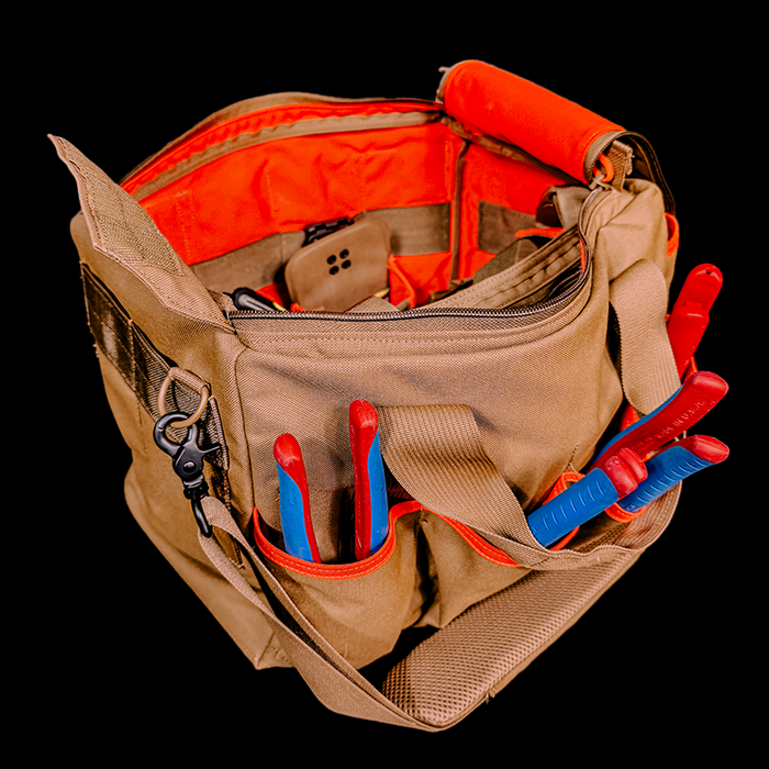 Sierra Nevada Tool Hi-Viz Interior Gear Bag - V2 Black/Orange