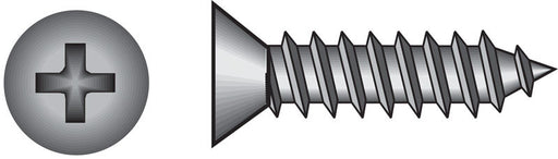 HILLMAN No. 4 X 3/4 in. L Phillips Flat Head Sheet Metal Screws 100 pk