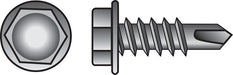 HILLMAN No. 10 X 2 in. L Hex Hex Washer Head Sheet Metal Screws 100 pk