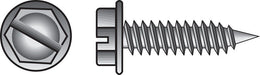 HILLMAN No. 6 X 3/8 in. L Slotted Hex Washer Head Self-Piercing Screws 100 pk