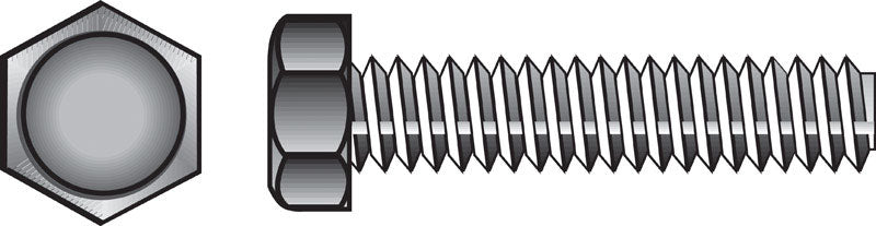 HILLMAN 3/8 in. D X 1-1/2 in. L Zinc Plated Steel Hex Tap Bolt 100 pk