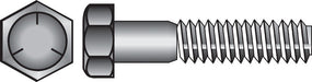 HILLMAN 1/2 in. D X 10 in. L Heat Treated Zinc Steel Hex Head Cap Screw 25 pk