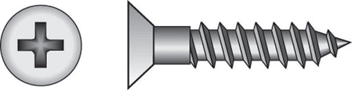 HILLMAN No. 12 X 1-1/2 in. L Phillips Zinc-Plated Coarse Wood Screws 50 pk