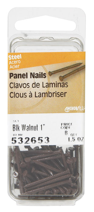 HILLMAN 1 in. Panel Steel Nail Large Head