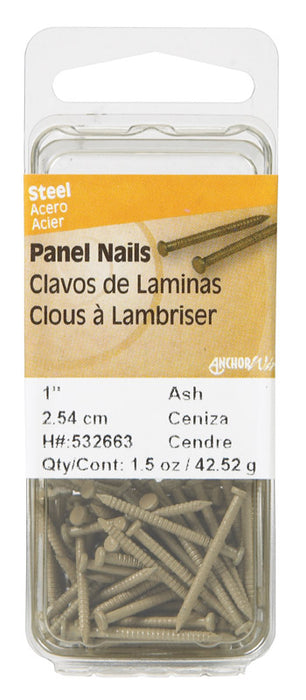 HILLMAN 1 in. Panel Steel Nail Large Head