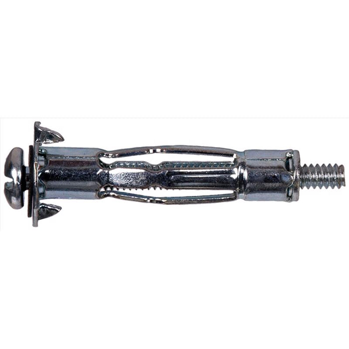 HILLMAN 1/8 in. D X 1 1/2 in. L Metal Pan Head Hollow Wall Anchors 2 pk