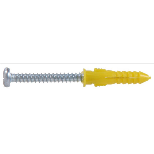 HILLMAN 0.164 in. D X 1 in. L Plastic Pan Head Ribbed Anchor 75 pc