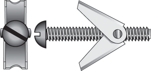 HILLMAN 3/16 in. D X 4 in. L Round Zinc-Plated Steel Toggle Bolt 8 pk