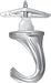HILLMAN Small Bright Brass Gold Steel 0.95 in. L Ceiling Hook 75 lb 2 pk