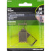 HILLMAN Brass-Plated Gold Brick Picture Hanger 30 lb 2 pk