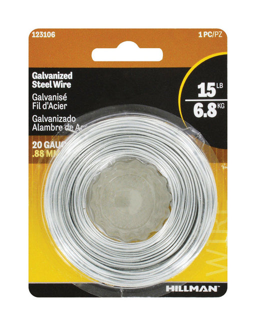 HILLMAN 175 ft. L Galvanized Steel 20 Ga. Wire
