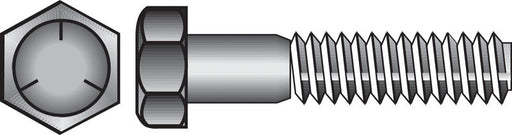HILLMAN 1/2 in. D X 1-3/4 in. L Heat Treated Zinc Steel Hex Head Cap Screw 25 pk