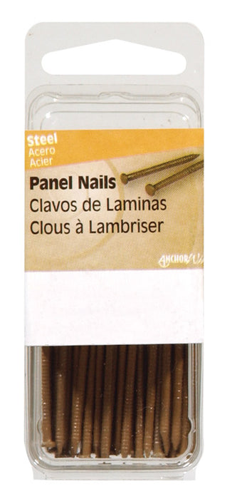 HILLMAN 1 in. Panel Steel Nail Flat Head