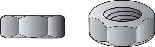 HILLMAN 1/2 in. Zinc Dichromate Steel USS Hex Nut 50 pk