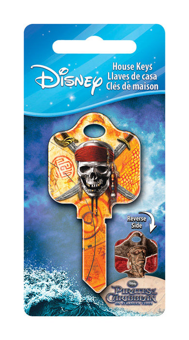 HILLMAN Disney Pirates of the Caribbean House Key Blank 68 SC1 Single For Schlage Locks