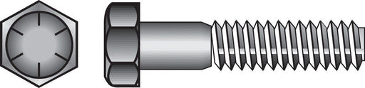 HILLMAN 1/4 in. D X 1-1/2 in. L Heat Treated Steel Hex Head Cap Screw 100 pk