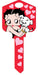 HILLMAN Betty Boop Pals Forever House Key Blank 66/97 KW1/KW10 Single For Kwikset and Titan Locks