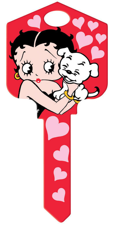 HILLMAN Betty Boop Pals Forever House Key Blank 66/97 KW1/KW10 Single For Kwikset and Titan Locks