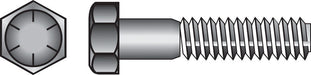 HILLMAN 5/16 in. D X 2-1/2 in. L Heat Treated Steel Hex Head Cap Screw 100 pk