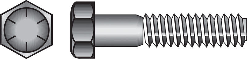 HILLMAN 5/16 in. D X 2-1/2 in. L Heat Treated Steel Hex Head Cap Screw 100 pk