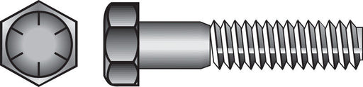 HILLMAN 1 in. D X 4 in. L Heat Treated Steel Hex Head Cap Screw 10 pk
