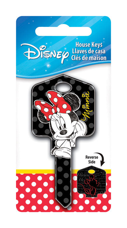 HILLMAN Disney Minnie Mouse House Key Blank 66/97 KW1/KW10 Single For Kwikset and Titan Locks