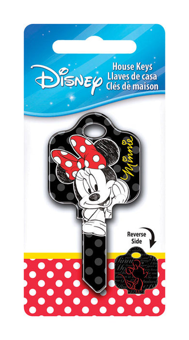 HILLMAN Disney Minnie Mouse - Signature House Key Blank 68 SC1 Single For Schlage Locks