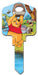HILLMAN Disney Winnie The Pooh House Key Blank 66/97 KW1/KW10 Single For Kwikset and Titan Locks